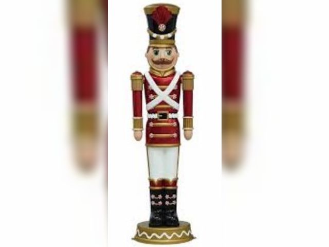 Lot 49-1544824 - 6ft LED Candy Soldier Nutcracker, Model # 101183712, Slightly used, Tested works.  Ref#HOL1113