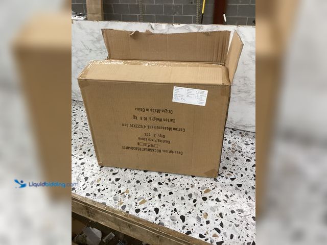 Lot 49-3527835 - Rocksheat Pizza Stone 15.8'' x 12'' x0.6'' ceramic coating Pizza Stones for Oven Grill BBQ (Gray) It...