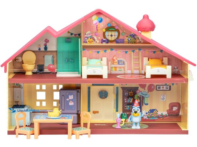 Lot 49-1512581 - Bluey Celebration Home Playset – Birthday Party House with 11 Removable Furniture & Accessories, Inc...