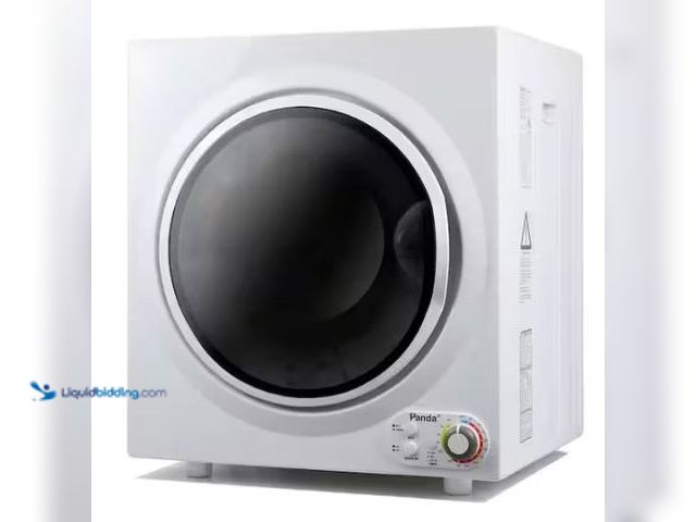 Lot 49-1549469 - Panda 3.5 cu.ft. 110-Volt Compact Portable Electric Laundry Dryer, White and Black, Model # PAN760SF...