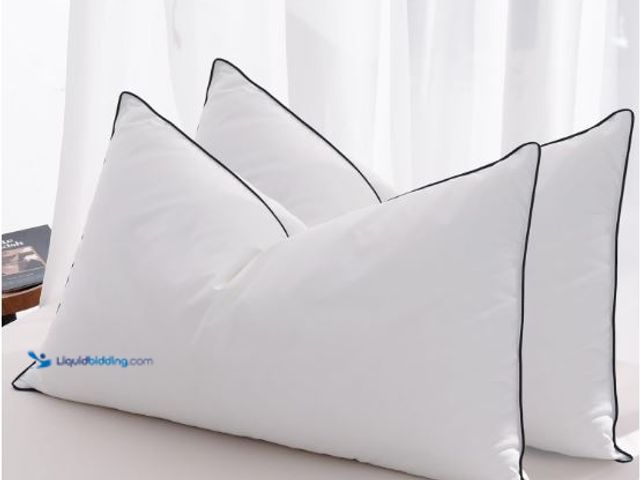 Lot 49-1569721 - Feather Down Pillows King Size Set of 2, Luxury Hotel Collection Bed Pillow 2 Pack, Airyfil™ Powered...