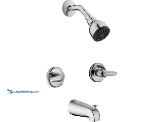 Lot 49-5449024 - Glacier Bay Aragon Double Handle 1-Spray Tub and Shower Faucet 1.8 GPM in Chrome (Valve Included), M...
