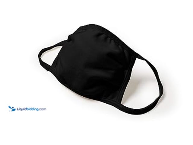 Lot 49-5439123 - Hanes Reusable Everyday Face Covering, Black -  Pack of 50,. Unused