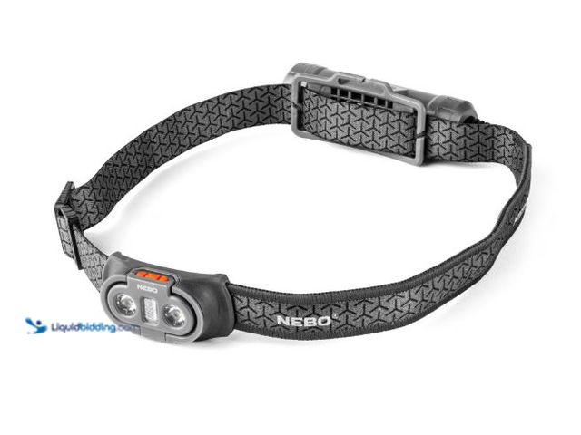 Lot 49-5545782 - NEBO Einstein 750 Lumen LED Gray Flex Headlamp, Unused