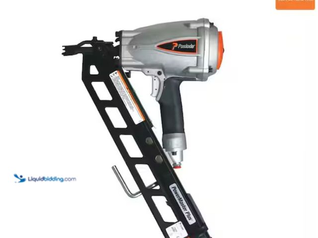 Lot 49-1631899 - Paslode Pneumatic 3-1/2 in. 30 degree Air Corded PowerMaster Plus Clipped-Head Framing Nailer, Model...