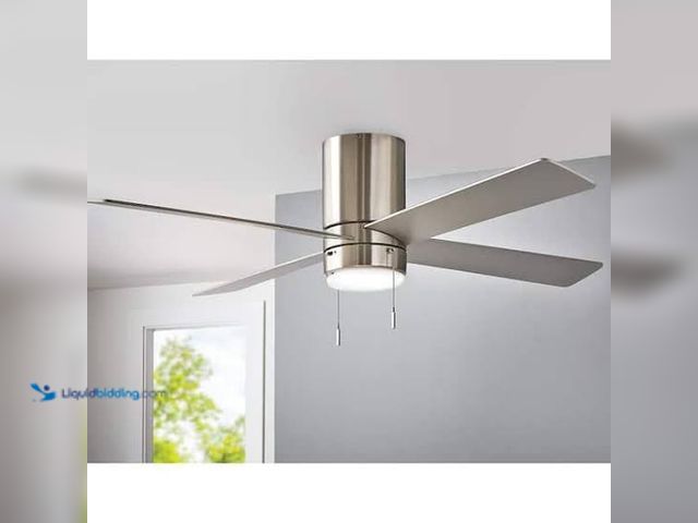 Lot 49-5551887 - Scenic LED 52in Brushed Nickel Ceiling Fan, SKU: 1008749885, Factory Sealed