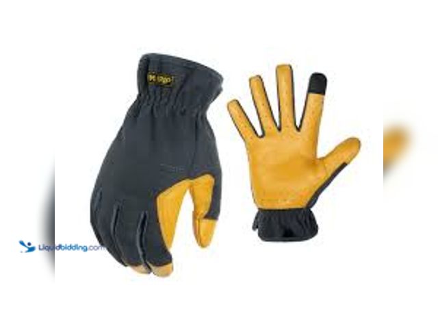 Lot 49-5489042 - QTY 10 - FIRM GRIP Medium Duck Canvas Hybrid Leather Work Gloves. Model # 56326-010. New