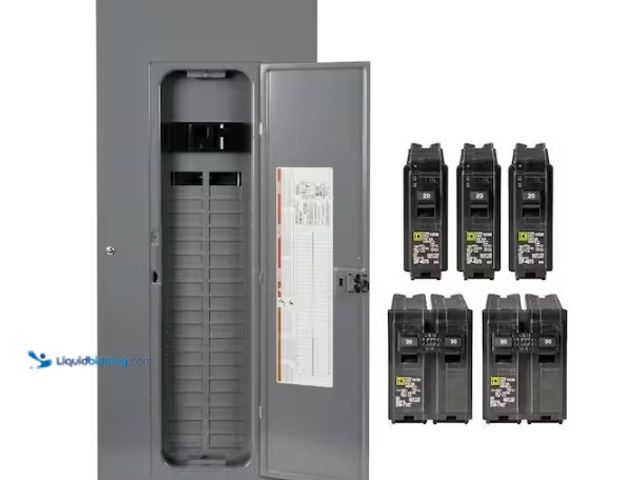 Lot 49-5574137 - Square D
Homeline 200 Amp 40-Space 80-Circuit Panel w/ 3-20 Amp Single Pole, 2-30 Amp Double Pole B...