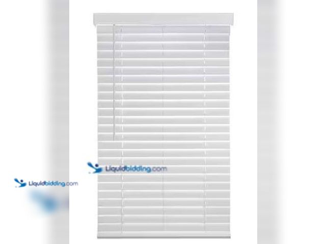 Lot 49-5581827 - QTY 3 - Home Decorators Collection White Cordless Faux Wood Blinds for Windows with 2 in. Slats - 33...