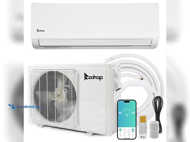 Lot 49-5581968 - Karl home 20 SEER 9000 BTU 0.75-Ton Wi-Fi Ductless Mini Split Air Conditioner and Heat Pump Variable...