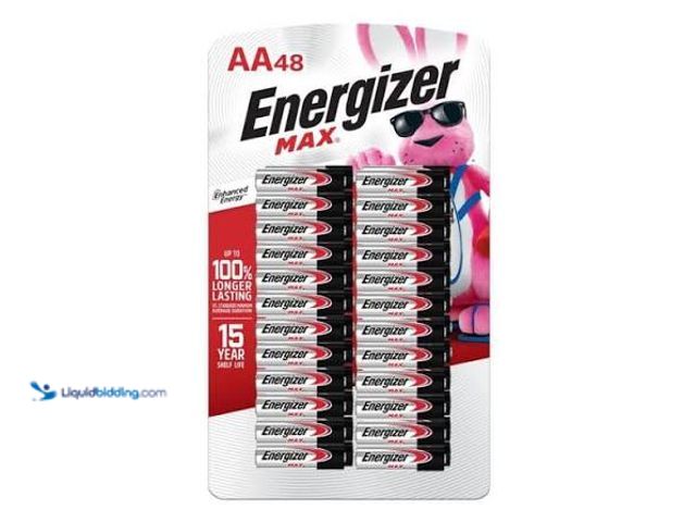 Lot 49-2024720 - Lot of (2)- Energizer MAX AA Alkaline Batteries, 48 pk. Model #13910413552. MSRP $50. Slightly used....