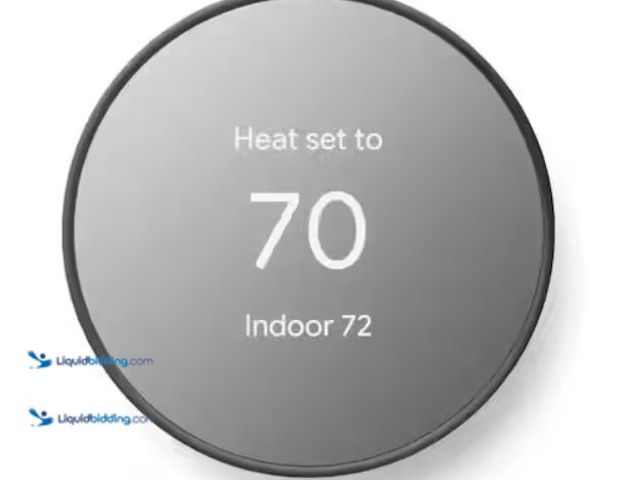 Lot 49-5581640 - Google Nest Thermostat - Smart Programmable Wi-Fi Thermostat - Charcoal, Model # GA02081-US NEW