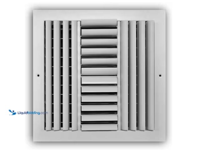 Lot 49-1622746 - Lot of (4) Everbilt 12 in. x 12 in. 4-Way Aluminum Adjustable Curved Blade Wall/Ceiling Register in ...