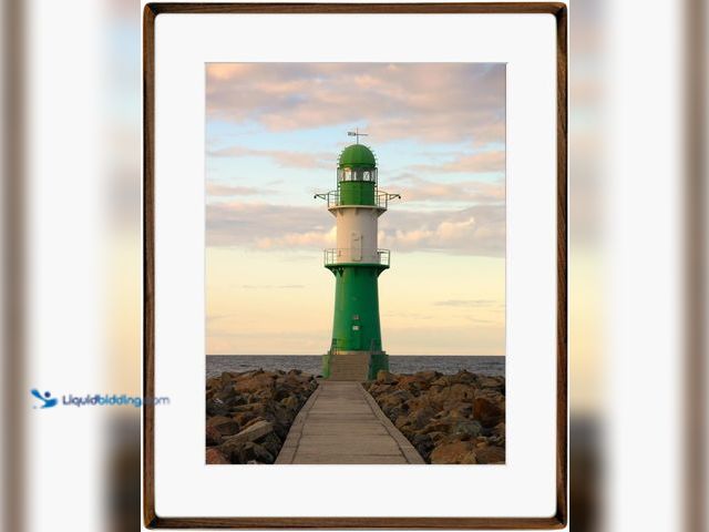 Lot 49-5459756 - Natural Wood 22x28 Picture Frame, Display 18x24 Photo with Mat or 22x28 Without Mat, Solid Walnut Wo...