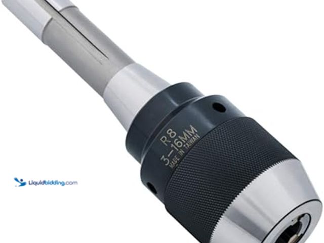 Lot 49-5407745 - 1/8"-5/8" Special Heavy Duty Keyless Drill Chuck with Integrated Shank, R8 Shank, Titanium Jaws. Unu...
