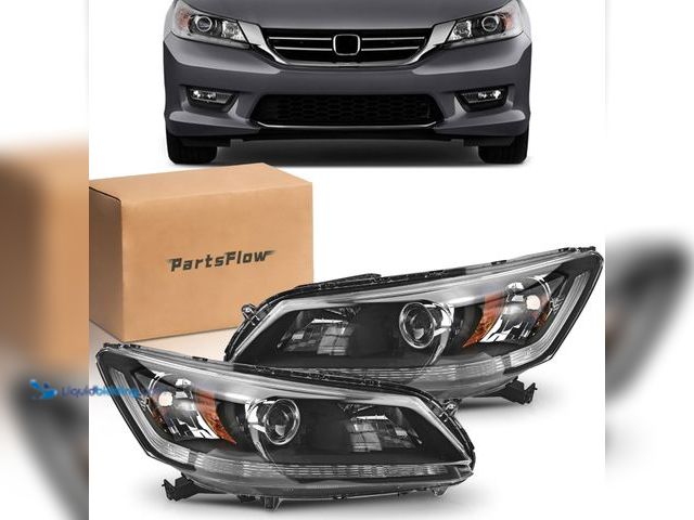 Lot 49-5437450 - PartsFlow 2PCS Halogen Headlight Black Housing Clear Lens Headlamp Assembly Left And Right For 2013 ...