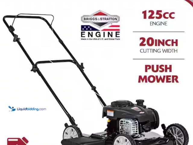 Lot 49-1631081 - Murray 20 in. 125 cc Briggs & Stratton Walk Behind Gas Push Lawn Mower with 4 Wheel Height Adjustmen...