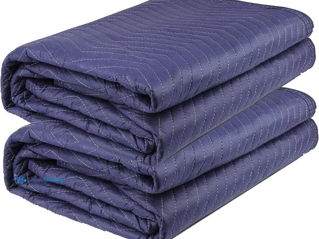 Lot 49-5410821 - 2 Pack Moving Blankets Heavy Duty  Quilted Packing Blankets for Moving Furniture Padded Shipping Fur...
