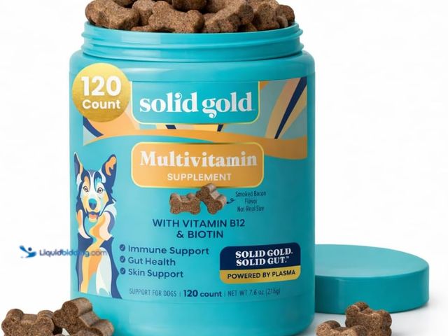 Lot 49-5549700 - QTY 2 - Solid Gold Dog Multivitamin - Soft Dog Vitamins & Supplements Chews - All-in-One Heart, Immu...