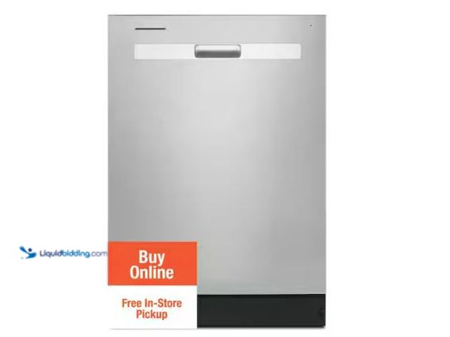 Lot 49-5510849 - Whirlpool
24 in. Top Control Built-In Tall Tub Dishwasher in Fingerprint Resistant Stainless Steel ...