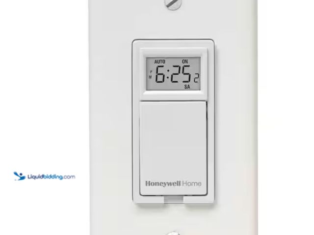 Lot 49-1547703 - (2) Honeywell Home 120-Volt 7-Day Programmable Indoor Motor and Light Switch Timer, Model # RPLS730B...