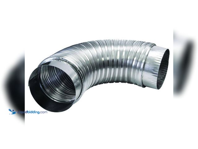Lot 49-5543581 - QTY 2 - Everbilt
4 in. x 2 ft. Semi-Rigid Duct with Collars. Model # EVER006. Unused