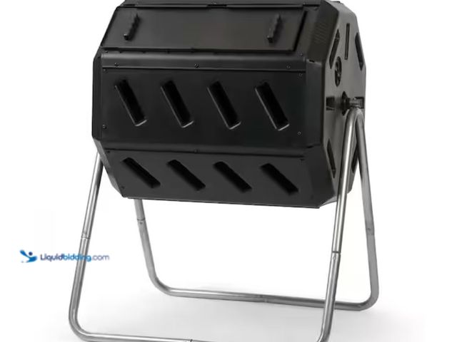 Lot 49-2020774 - FCMP Outdoor Tumbling Composter with Two Chambers for Efficient Batch Composting, Model # IM 4000. M...