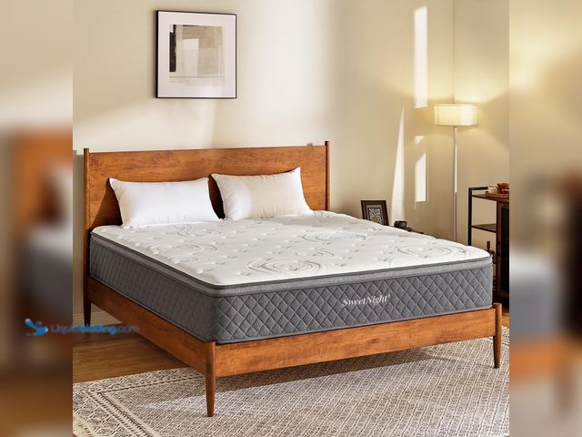 Lot 49-5472087 - Sweetnight King Mattress - 12 Inch King Size Hybrid Mattress, King Bed Mattress with Pocketed Coils ...