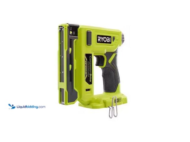 Lot 49-1568721 - RYOBI ONE+ 18V Compression Drive Cordless 3/8 in. Crown Stapler Model # P317, Unused  Ref#SBS0114