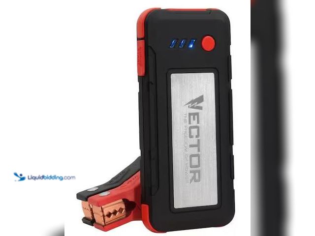 Lot 49-5460454 - VECTOR
1200 Peak Amp Jump Starter, Dual USB, Rechargeable Internet # 315600435
Model # SS6LV
Stor...