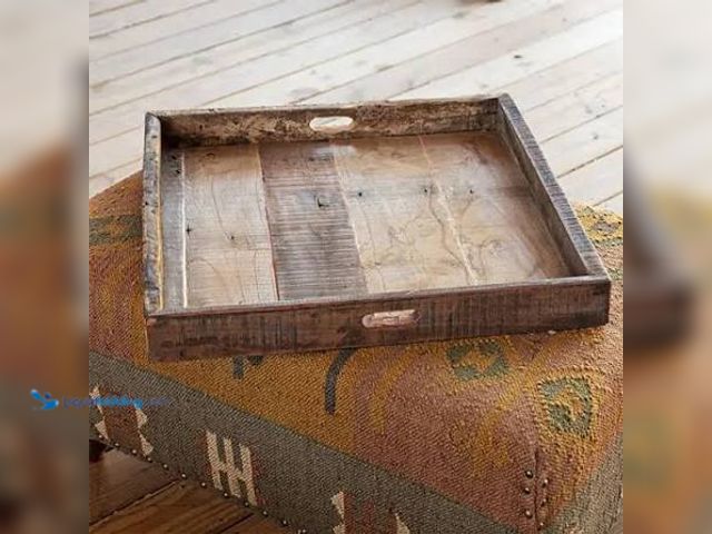 Lot 49-3564210 - Housewares Large Wooden Tray. Unused