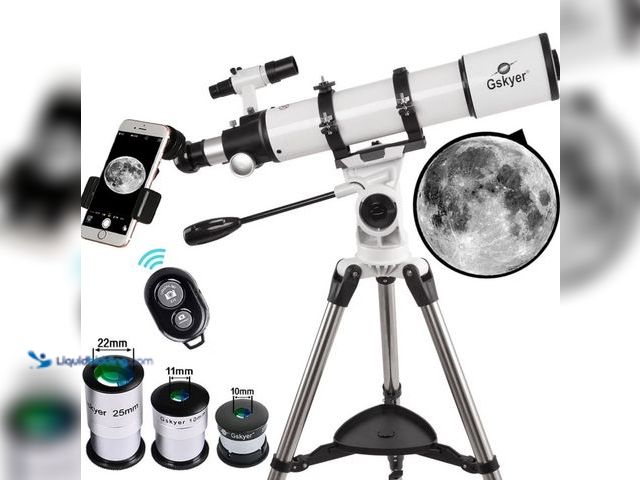 Lot 49-5508454 - Gskyer Telescope 90mm Aperture 600mm AZ Mount Astronomical Refracting Telescope for Beginners and Ad...