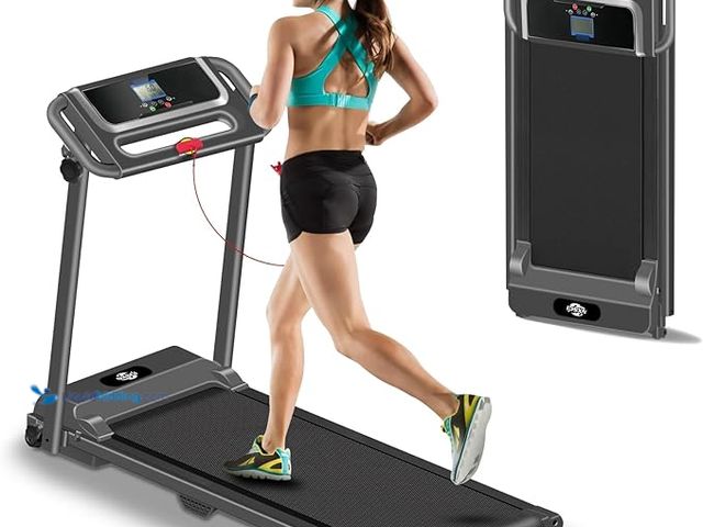 Lot 49-1548752 - Treadmill with Handle Bar,3.0HP Walking Pad Treadmill, Portable Compact Walking Pad with Handle, Tre...