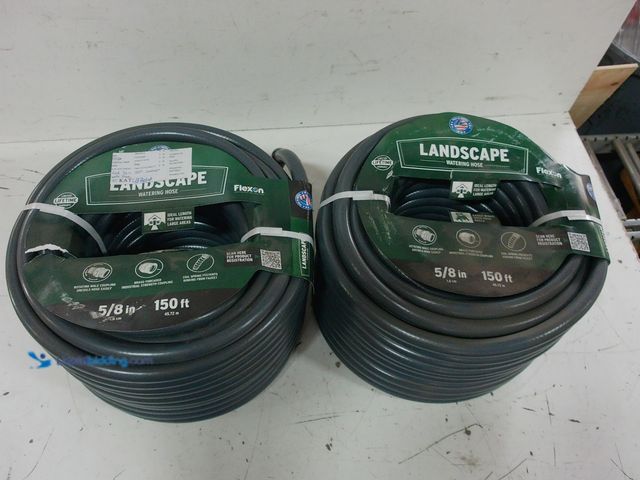 Lot 49-1632142 - Lot of (2) FLEXON Landscape 150-Ft x 5/8" Diameter Watering Hose, Model # SD58150HD, Unused.