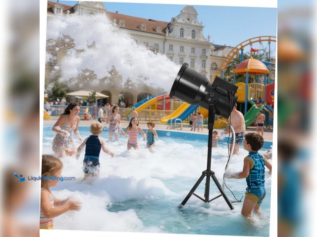 Lot 49-5541650 - LED Foam Machine for Party, 13ft Spray Distance, Covers 650 sq ft in 10 Minutes, IP65 Foam Maker, Bu...