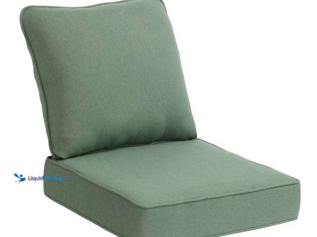 Lot 49-2000024 - Hampton Bay 24 in. W x 24 in. D CushionGuard Deep Seat Universal Outdoor Lounge Chair Cushion in End...