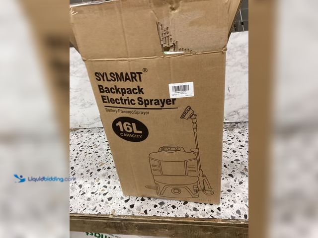 Lot 49-5452126 - Battery Powered Backpack Sprayer 4 Gallon, 120PSI Adjustable Pressure & Lightweight Electric Sprayer...