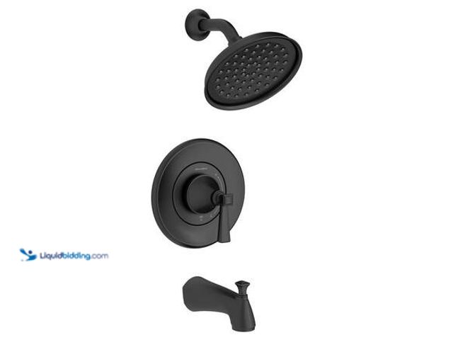 Lot 49-5546740 - American Standard Rumson Single-Handle 1-Spray Tub and Shower Faucet with 1.8 GPM in Matte Black (Va...