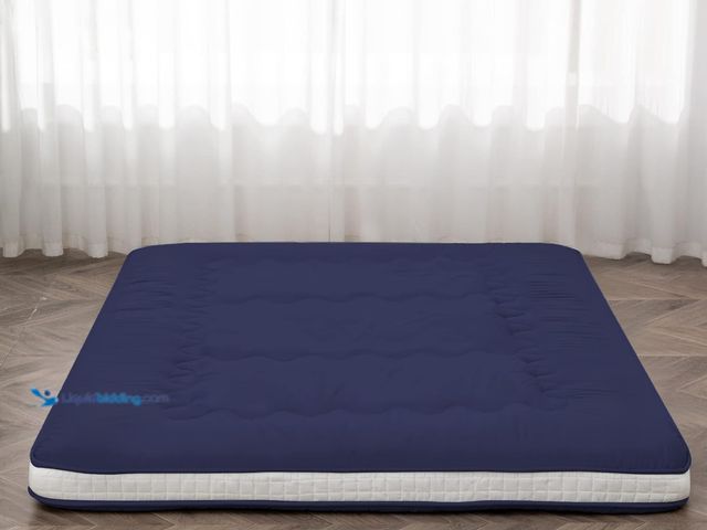 Lot 49-5408444 - Japanese Floor Futon Mattress Extra Thick Folding Roll Up Bed Topper Mat for Guest, Lounger and Tave...