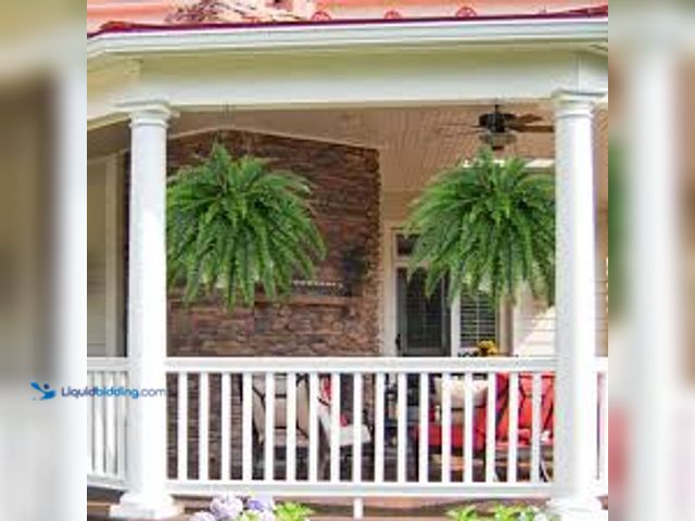 Lot 49-3565863 - Dkaltm Artificial Boston Fern Bush- Set of 2 Large Artificial Ferns for Outdoors, 45Inch Large Faux ...