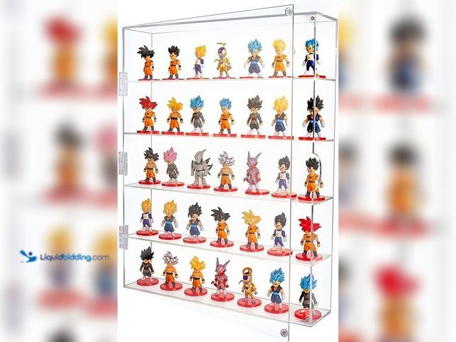 Lot 49-5435406 - AITEE Acrylic Display Case, Display Cabinet for Mini Funko Pop Figures, Dust-Proof Clear Wall Mounte...