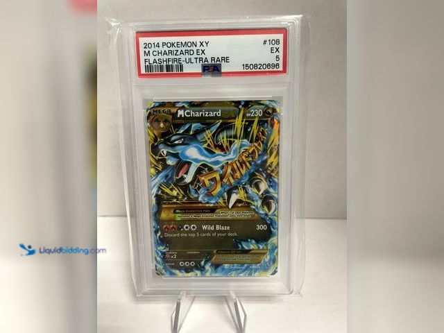 Lot 49-910529 - M CHARIZARD EX 2014 Pokemon XY Flashfire Mega Secret Rare #108/106 PSA 5. Ref:COINS0723
