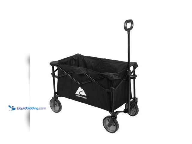 Lot 49-5551919 - Ozark Trail Multi-Purpose Big Bucket Cart, Black Wagon, Used