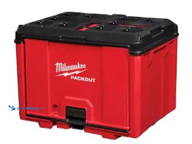 Lot 49-2025698 - Milwaukee Packout 19.5 in. W x 14.7 in. H x 14.5 in. D Cabinet in Red (1-Piece), Model # 48-22-8445,...