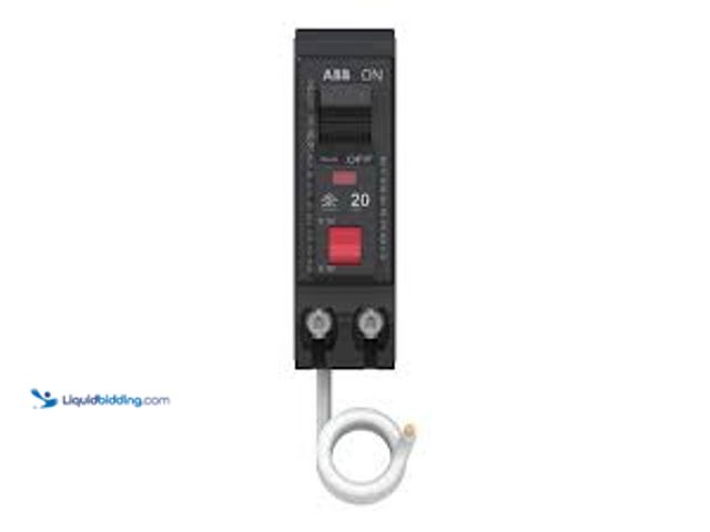 Lot 49-5459974 - ABB 15 Amp Single Pole Ground Fault Breaker with Self-Test Model #THQL1115GFTA. Model # THQL1115GFTA...