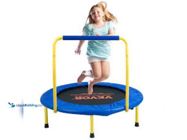 Lot 49-5485349 - VEVOR 3 ft. Trampoline 36 in.Trampolines Indoor/Outdoor Trampoline Foldable Mini Baby Trampoline wit...