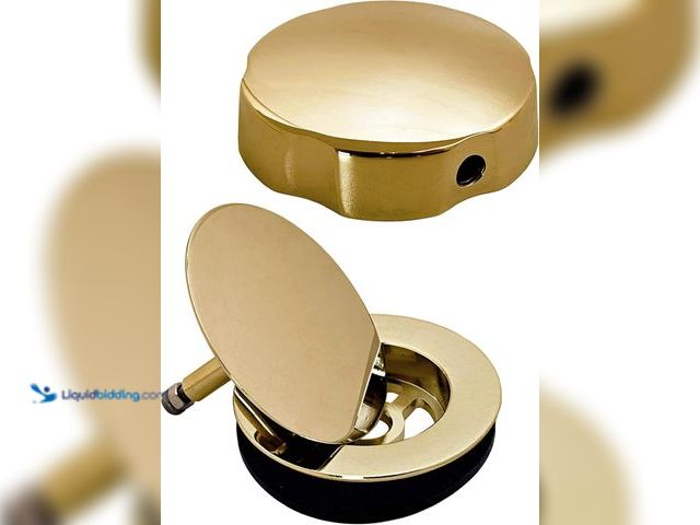 Lot 49-3565548 - Westbrass Standard Trim for Cable Drive Bath Waste, Polished Brass, D50T-01. Unused