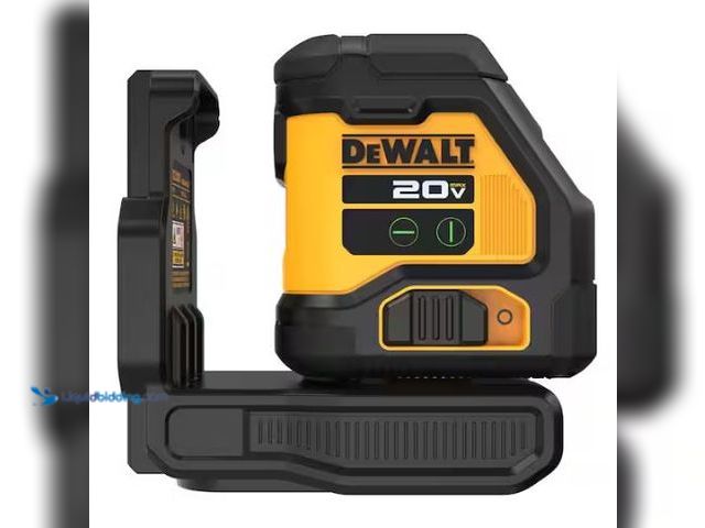 Lot 49-1569558 - DEWALT 20V Green Cross Line Laser Level (Tool-Only), Model # DCLE34021B, Slightly used, Works, Tool ...