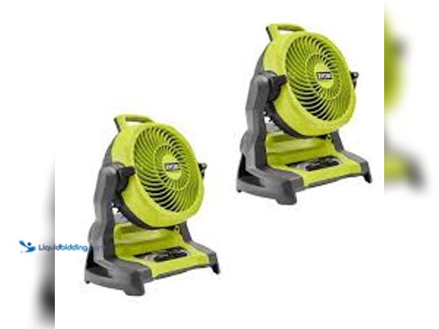 Lot 49-5545299 - RYOBI ONE+ 18V Cordless Hybrid WHISPER SERIES 7-1/2 in. Fan (Tool Only) Model # PCL811B used. No bat...