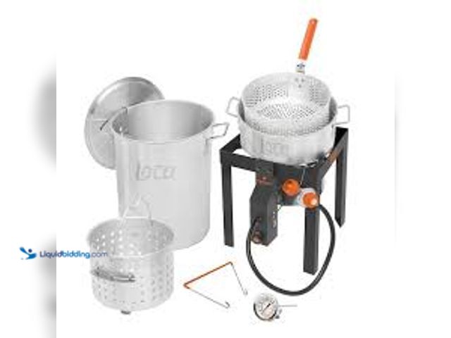Lot 49-5483882 - LOCO 30 qt. Boil Fry Steam Kit. Model # LCBFSKSS. Used, missing outer basket